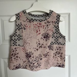 Zara Sleeveless Blouse Crop Top Size S